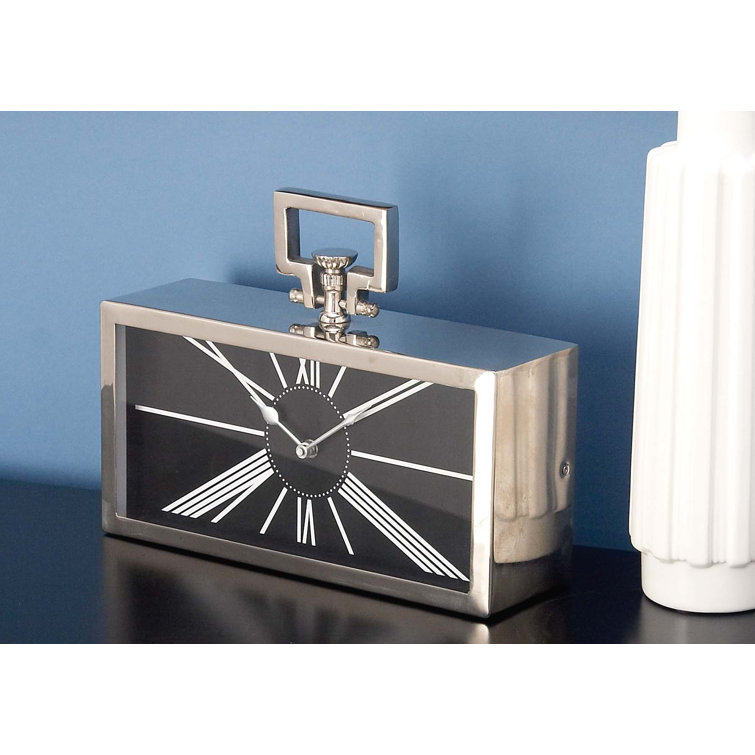 Orren Ellis Modern & Contemporary Analog Quartz Tabletop Clock in